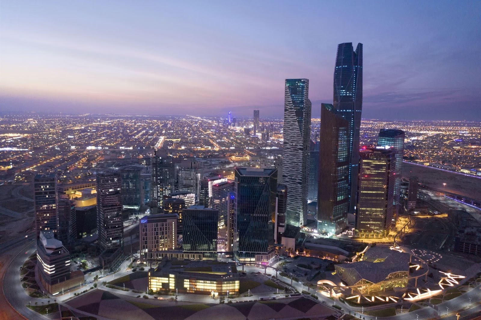 Riyadh skyline at dusk, representing Saudi Arabia's expanding AI governance landscape